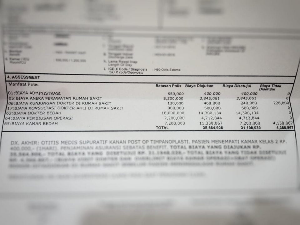 Biaya Operasi Gendang Telinga